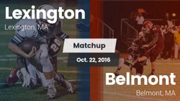 Matchup: Lexington vs. Belmont  2016