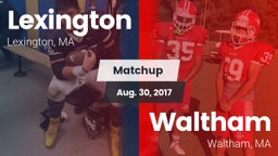 Matchup: Lexington vs. Waltham  2017