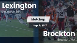 Matchup: Lexington vs. Brockton  2017