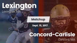 Matchup: Lexington vs. Concord-Carlisle  2017