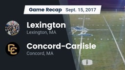 Recap: Lexington  vs. Concord-Carlisle  2017