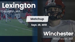 Matchup: Lexington vs. Winchester  2018