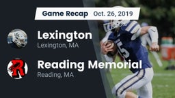 Recap: Lexington  vs. Reading Memorial  2019