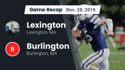 Recap: Lexington  vs. Burlington  2019