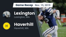 Recap: Lexington  vs. Haverhill  2019