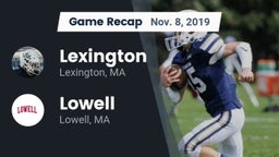 Recap: Lexington  vs. Lowell  2019