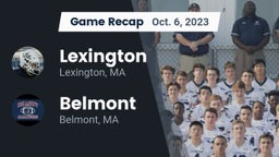 Recap: Lexington  vs. Belmont  2023