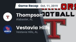 Recap: Thompson  vs. Vestavia Hills  2019