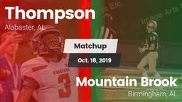 Matchup: Thompson vs. Mountain Brook  2019