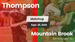 Matchup: Thompson vs. Mountain Brook  2020