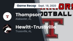 Recap: Thompson  vs. Hewitt-Trussville  2020