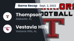Recap: Thompson  vs. Vestavia Hills  2022