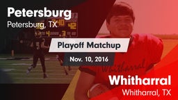 Matchup: Petersburg vs. Whitharral  2016