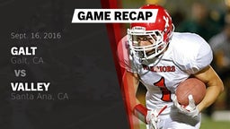 Recap: Galt  vs. Valley  2016