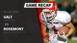 Recap: Galt  vs. Rosemont  2016