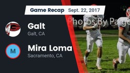 Recap: Galt  vs. Mira Loma  2017