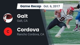 Recap: Galt  vs. Cordova  2017