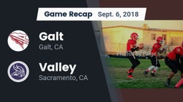 Recap: Galt  vs. Valley  2018