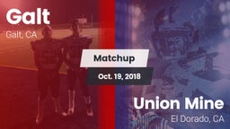 Matchup: Galt vs. Union Mine  2018