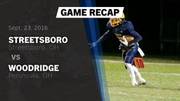 Recap: Streetsboro  vs. Woodridge  2016