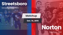 Matchup: Streetsboro vs. Norton  2016
