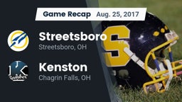 Recap: Streetsboro  vs. Kenston  2017