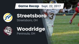Recap: Streetsboro  vs. Woodridge  2017