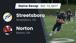 Recap: Streetsboro  vs. Norton  2017