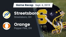 Recap: Streetsboro  vs. Orange  2019