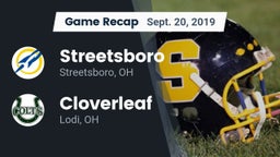 Recap: Streetsboro  vs. Cloverleaf  2019