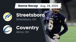 Recap: Streetsboro  vs. Coventry  2020