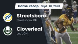 Recap: Streetsboro  vs. Cloverleaf  2020