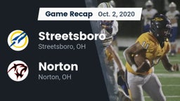 Recap: Streetsboro  vs. Norton  2020
