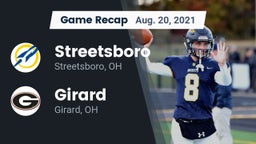 Recap: Streetsboro  vs. Girard  2021