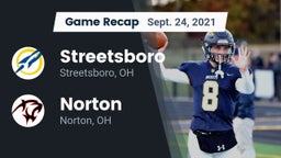 Recap: Streetsboro  vs. Norton  2021