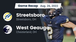 Recap: Streetsboro  vs. West Geauga  2022