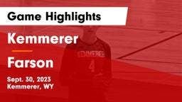 Kemmerer  vs Farson Game Highlights - Sept. 30, 2023