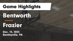 Bentworth  vs Frazier  Game Highlights - Dec. 15, 2023