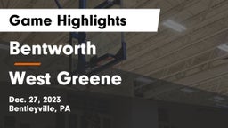 Bentworth  vs West Greene  Game Highlights - Dec. 27, 2023