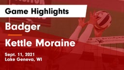 Badger  vs Kettle Moraine  Game Highlights - Sept. 11, 2021