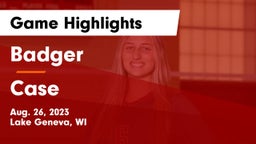 Badger  vs Case  Game Highlights - Aug. 26, 2023