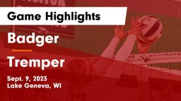 Badger  vs Tremper  Game Highlights - Sept. 9, 2023