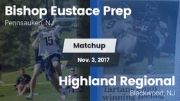 Matchup: Bishop Eustace Prep vs. Highland Regional  2017