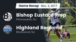 Recap: Bishop Eustace Prep  vs. Highland Regional  2017