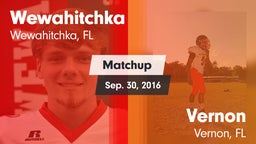 Matchup: Wewahitchka vs. Vernon  2016