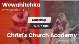 Matchup: Wewahitchka vs. Christ's Church Academy 2018