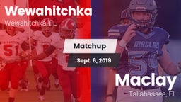 Matchup: Wewahitchka vs. Maclay  2019