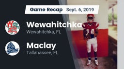 Recap: Wewahitchka  vs. Maclay  2019