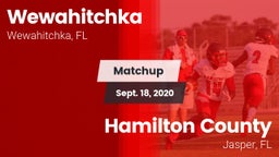 Matchup: Wewahitchka vs. Hamilton County  2020