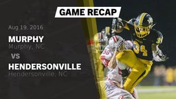 Recap: Murphy  vs. Hendersonville  2016